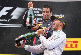 Lewis Hamilton celebrates Spanish GP while Daniel Ricciardo enjoys podium finish  