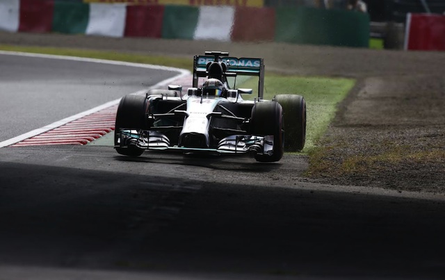 Lewis Hamilton set the pace in Suzuka practice