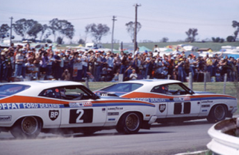 The famous Ford one-two at Bathurst in 1977 