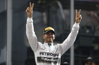 Lewis Hamilton celebrates second title triumph