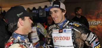 Chris Holder (right) has suffered a knee injury in a late season clash