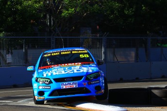 Ryal Harris on his way to pole position at Sydney Olympic Park