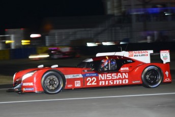 Harry Tincknell helped move the #22 Nissan he is sharing with Michael Krumm and Alex Buncombe up to 21st late  in qualifying