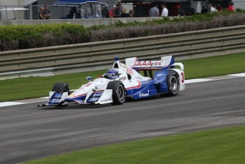 Helio Castroneves surges to pole position at Barber Motorsports Park 
