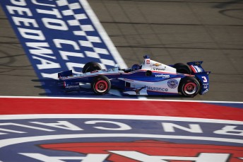 Helio Castroneves surges to pole at Fontana as Will Power slips to 21st