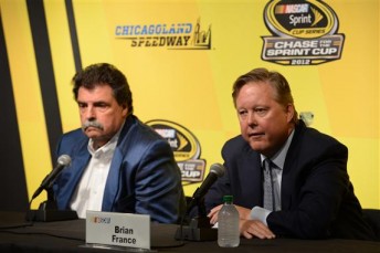 Mike Helton and Brian France announce Jeff Gordon as the 13th Chase member