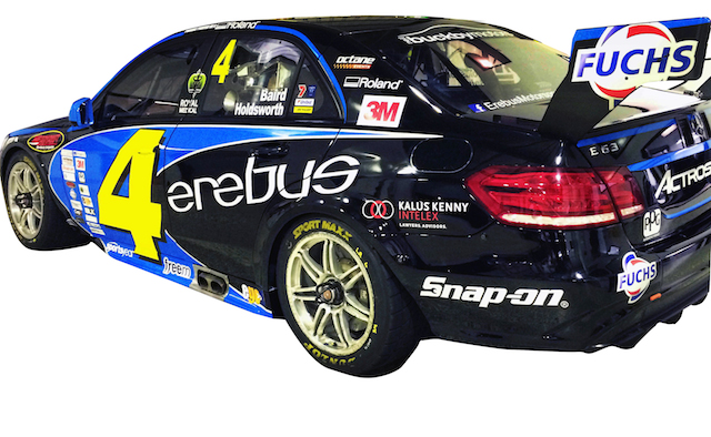 The #4 and Erebus decals have replaced AMG Customer Sports on the doors