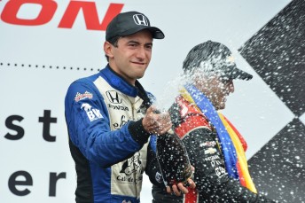Carlos Huertas scores maiden IndyCar win by leading a Colombian trifecta in Houston