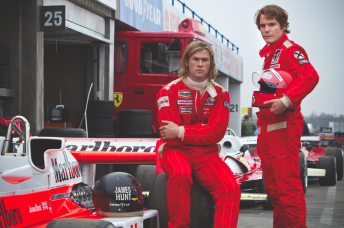 Hemsworth as Hunt (left) and Bruhl as Lauda