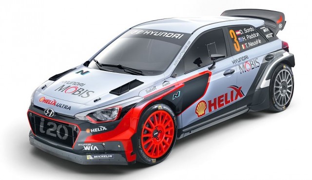 The all new Hyundai i20 WRC car