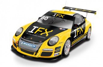 The artists impression of the IFX Porsche Carrera Cup that will act as a display car in the coming weeks