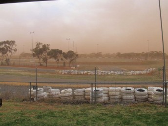 A view of the Kalgoorlie circuit moments before disaster struck