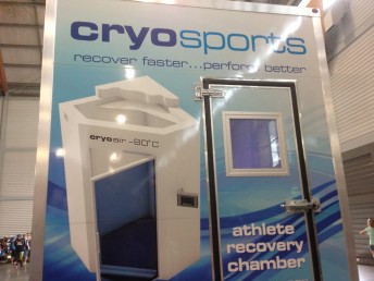 The mobile Cryosports chamber 
