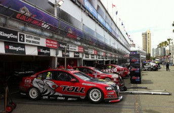 V8 Supercars teams set-up for this weekend