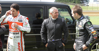 Monster supported drivers Jamie Whincup, Mick Doohan and Chris Atkinson