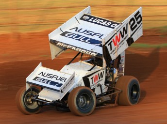 James McFadden has staked an early claim for a second Australian Sprintcar Title (PIC: Ben Graham/Zoomxtreme.com)