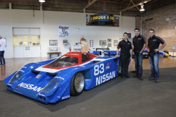 Nissan V8 drivers with Geoff Brabham