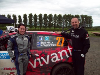 Erin Kelly and Adam Spence win class in Jim Clark rally in Scotland