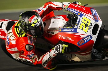 Andrea Iannone starred on the opening day of testing at Qatar