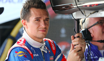 An IndyCar statement lists Mikhail Aleshin as in a serious but stable condition following his terrifying accident at Fontana