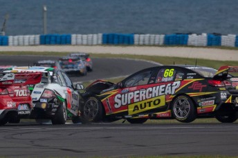 Russell Ingall was taken out as a result of the Reynolds-Mostert contact