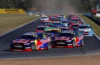 Van Gisbergen trails Whincup on the opening lap