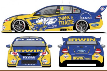 The new-look IRWIN Tools Falcon that will compete at Eastern Creek and Sandown