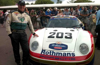 Jim Richards with the rare Porsche 961