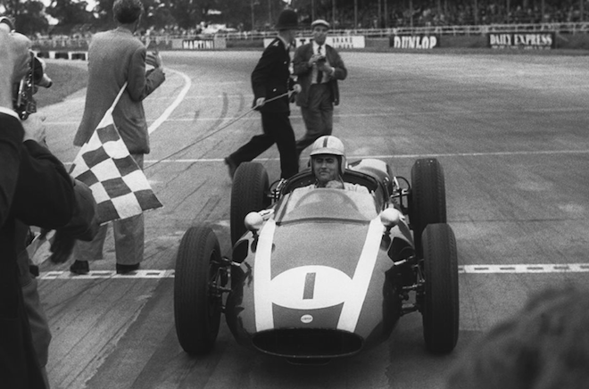 Jack Brabham took victory in the 1960 British Grand Prix