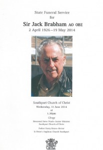 Andrew Cannon, the honorary Consul of Monaco delivered the eulogy at the state funeral for Sir Jack Brabham