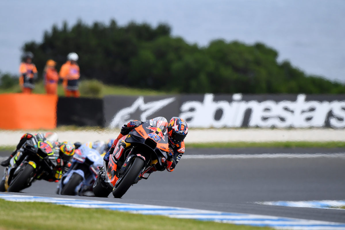 Jack Miller finished seventh in the Australian Motorcycle Grand Prix at Phillip Island. Image: Russell Colvin