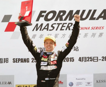 Formula Masters China Series driver Jake Parsons 