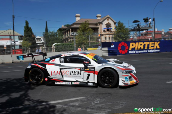 The #1 Jamec-Pem Audi has been demoted to 18th position after a post race penalty 