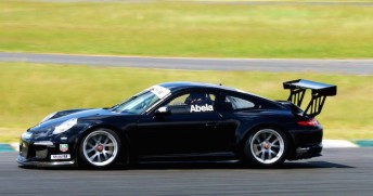James Abela testing at Queensland Raceway. pic: Matthew Paul 