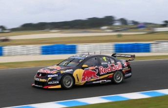 Jamie Whincup on his way to title number six at Phillip Island