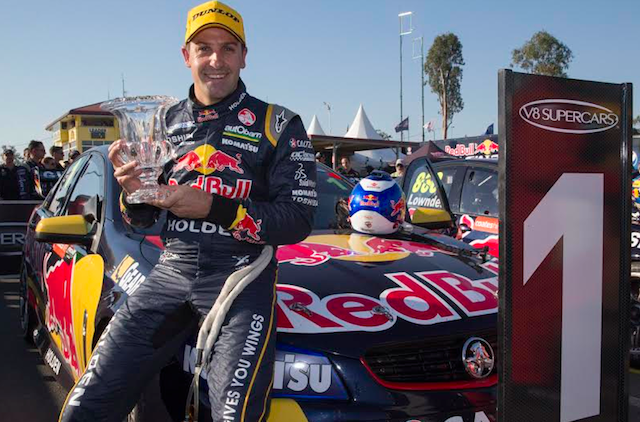 Jamie Whincup avoided disaster on his way to the Race 24 victory