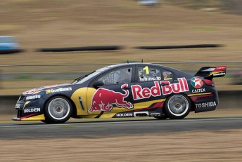 Jamie Whincup driving his Triple Eight Holden in Sydney