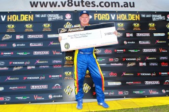 Kim Jane celebrates securing pole position at Barbagallo Raceway 