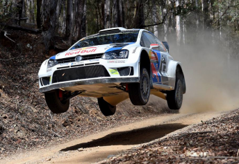 Volkswagen factory driver Jari Matti-Latvala during Rally Australia last year 