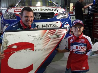 Bright with fan Brodie at the BJR workshop