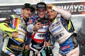 from left, Chris Holder, Jason Doyle and 