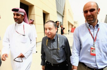 Jean Todt arrives at Sakhir this afternoon for the Bahrain Grand Prix