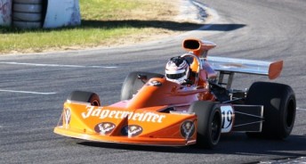 John Bowe testing the March 741 at Winton