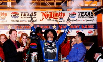 Gun-play has long featured in Victory Lane at Texas Motor Speedway
