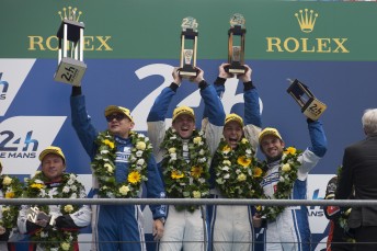 KCMG celebrate LMP2 class win at the Le Mans 24 Hours