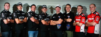 The eight-man Kelly Racing enduro line-up