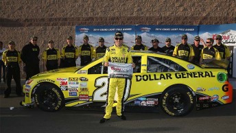 Kenseth with the pole award