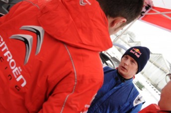 Raikkonen got his first taste of a C4 World Rally Car