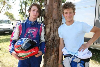 James Kovacic with Casey Stoner