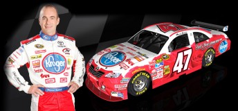 Marcos Ambrose will race in a roses-themed livery from new backer Kroger at the Daytona 500 next month - which happens to be on Valentine